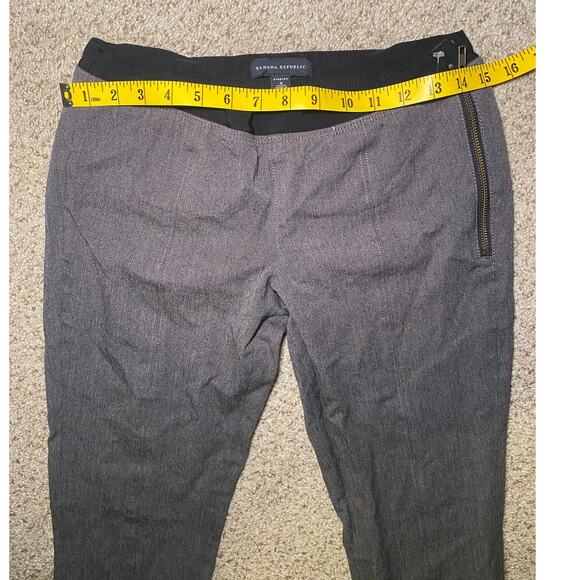 Banana Republic - Gray High Stretch Cropped Skinny Pants - Size 4 - Picture 9 of 12